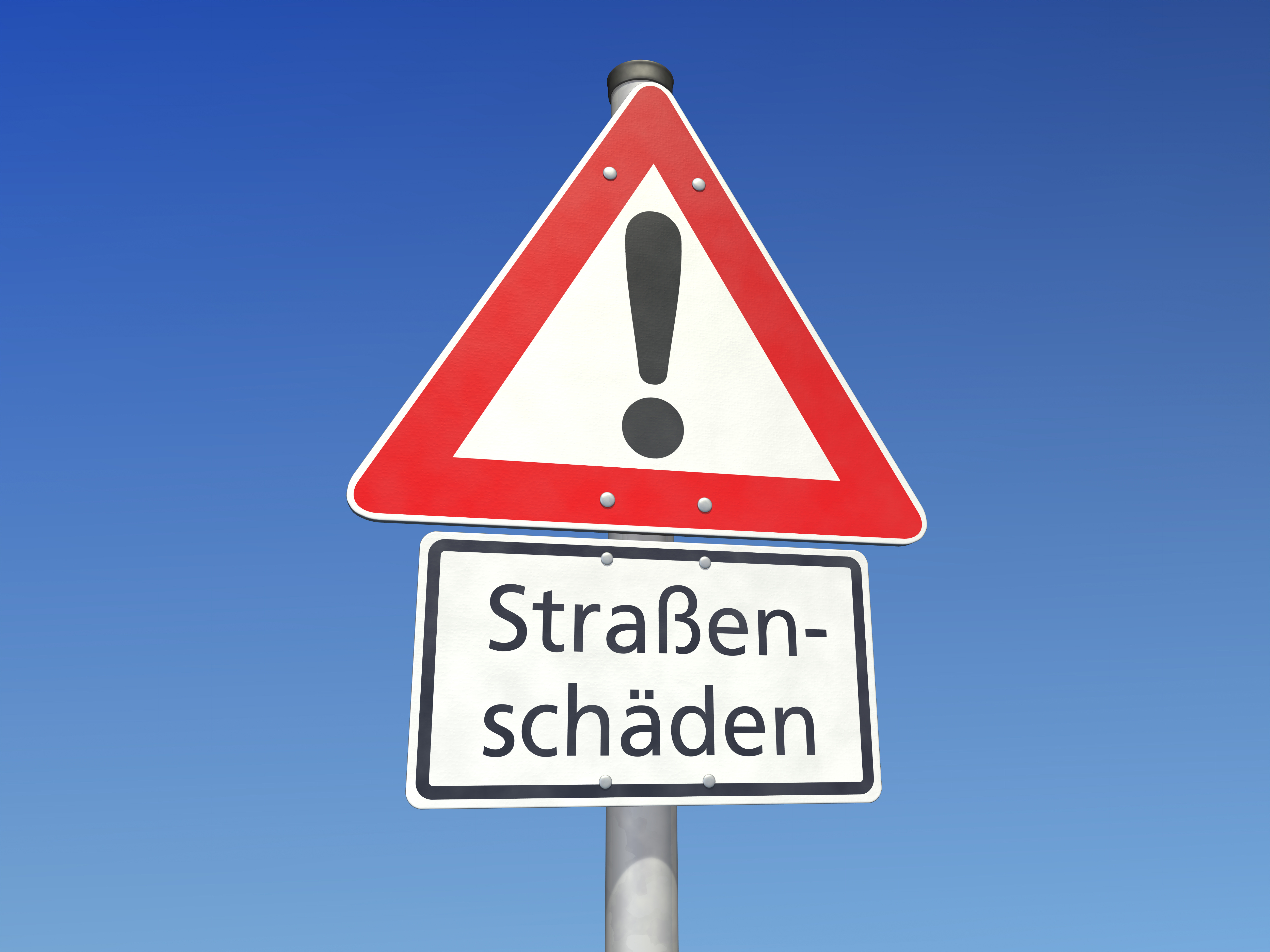 Achtung Straßenschäden!