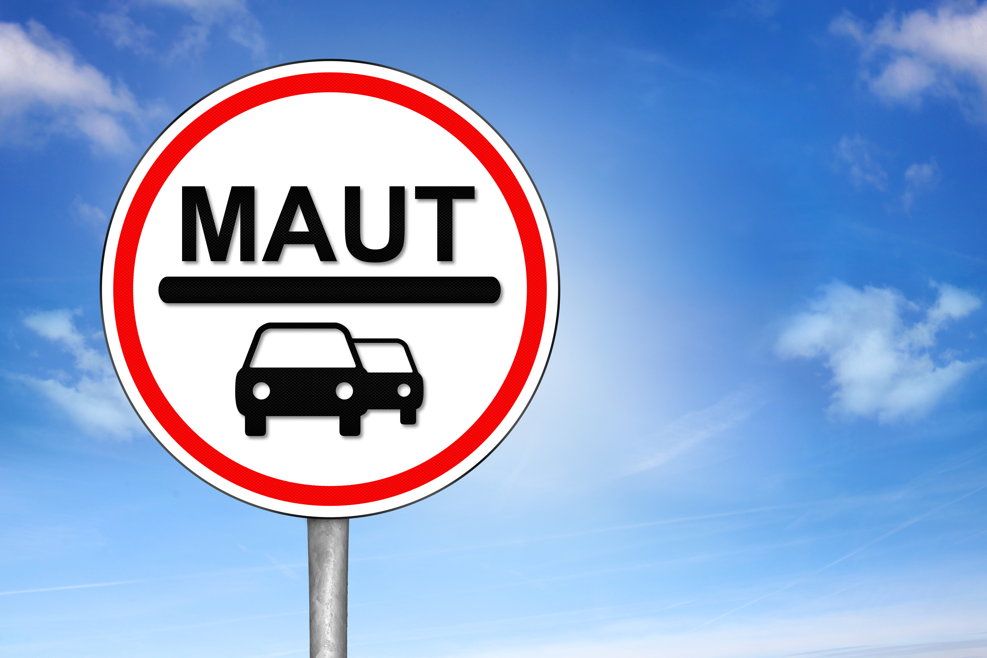 Verkehrszeichen Maut